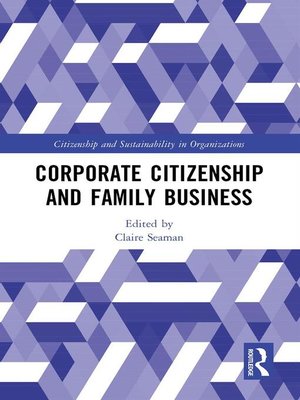 cover image of Corporate Citizenship and Family Business